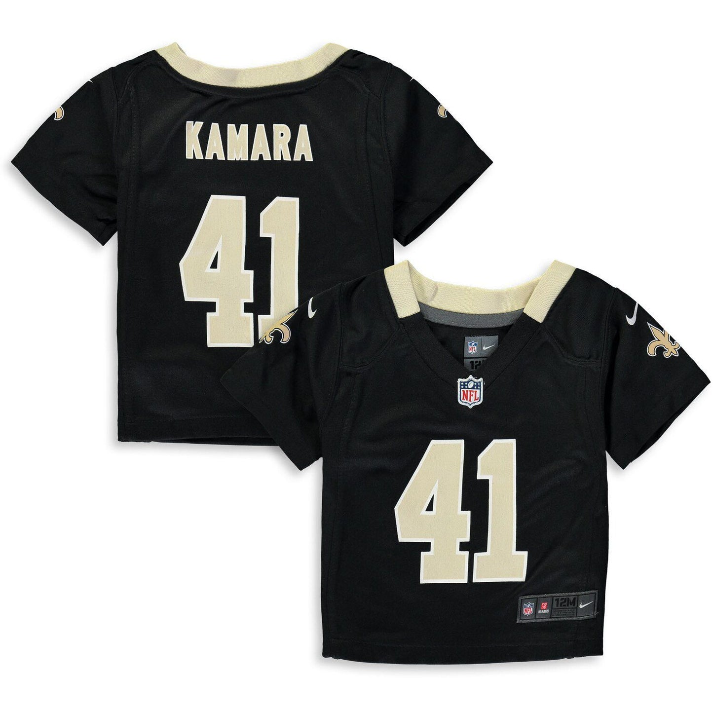 Infant Alvin Kamara Black Player Game Jersey