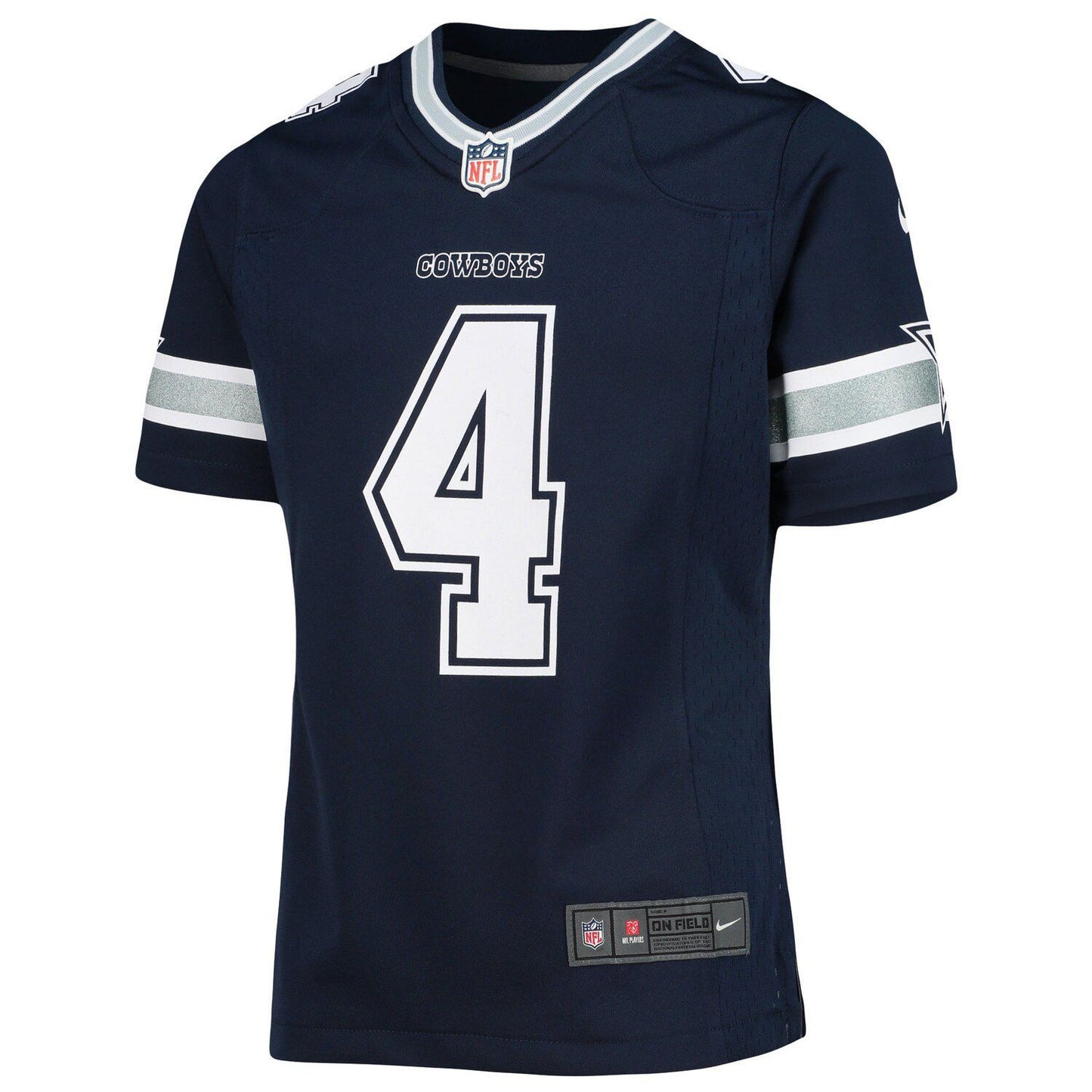 Girls Youth Dak Prescott Navy Team Game Jersey