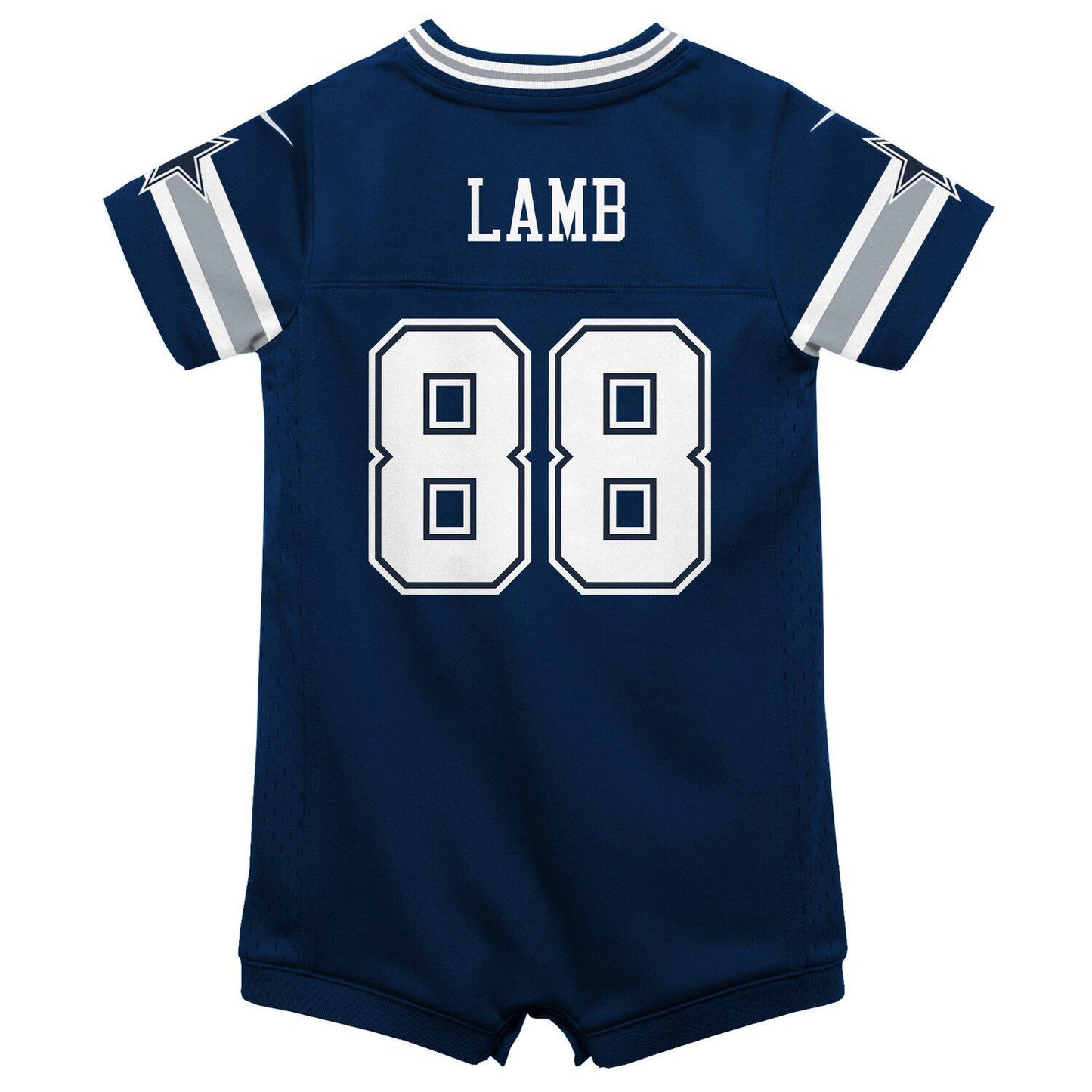 Infant CeeDee Lamb Navy Game Jersey Romper